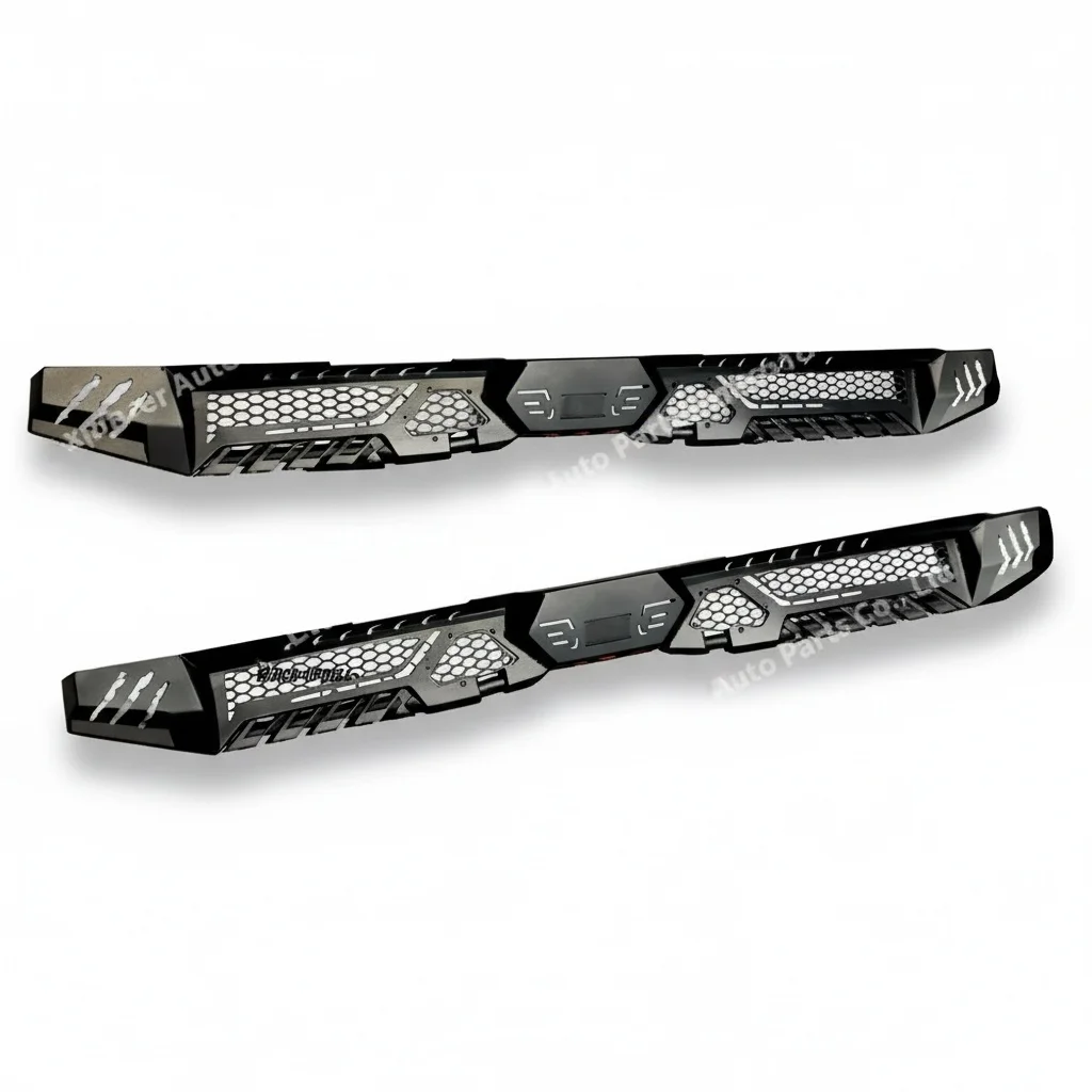 

Steel Side Steps, Heavy Duty Iron Running Boards, fit for Ford Ranger 2011-2025 T6 T7 T8 T9, No Drilling Auto Accessories