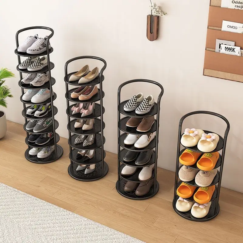 

Shoe rack small and narrow doorway, multi-layer household storage artifact shoe cabinet