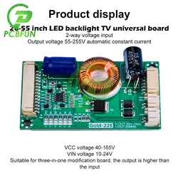 Uniwersalny 22-60 Cal LCD LED TV podświetlenie płyta sterownicza 55-255V wyjście stały prąd Booster Board wysoki moduł napięciowy