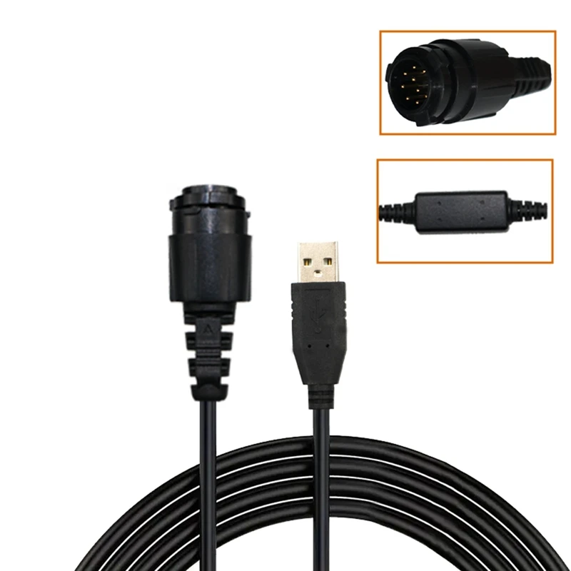 HKN6184C Programming Cable For Motorola Radio DM4400/E DM3401 DM3600 DM4601/E MTM5200 DGM4100 DGM6100 XPR4300 XPR4350
