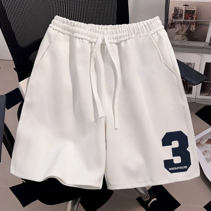 

Летние мужские и женские уличные спортивные шорты с цифровой печатью на шнурке, хлопковые дышащие удобные шорты