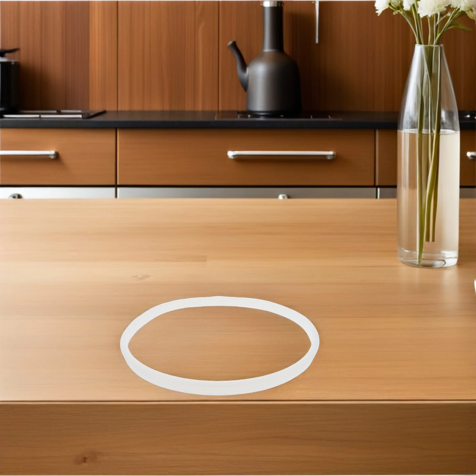 

5Pcs Glass Lid Silicone Gasket Seal Ring Food-Grade Easy Install Replace Leakproof for Cooking Baking Kitchen Use Stock Pot Pan