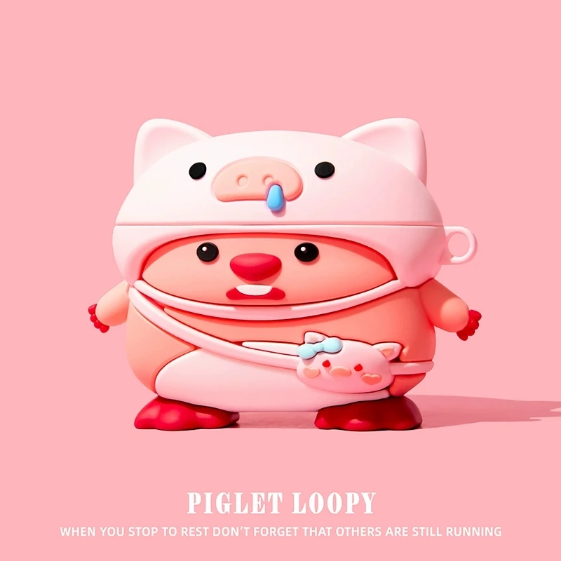 For Airpods 1 2 3 4 Pro Pro 2 Disguised Beaver Silicone Earphone Case Accessories Cover