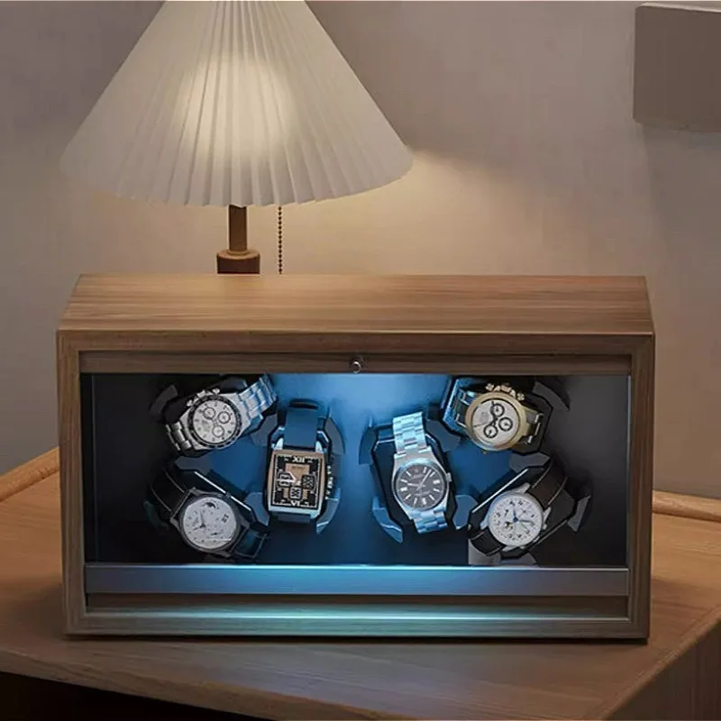 Automatic Watch Winder Men Mechanical Wrist Watch Winders Silent Large Capacity Vertical Watches Boxes Home Watches Storage Box