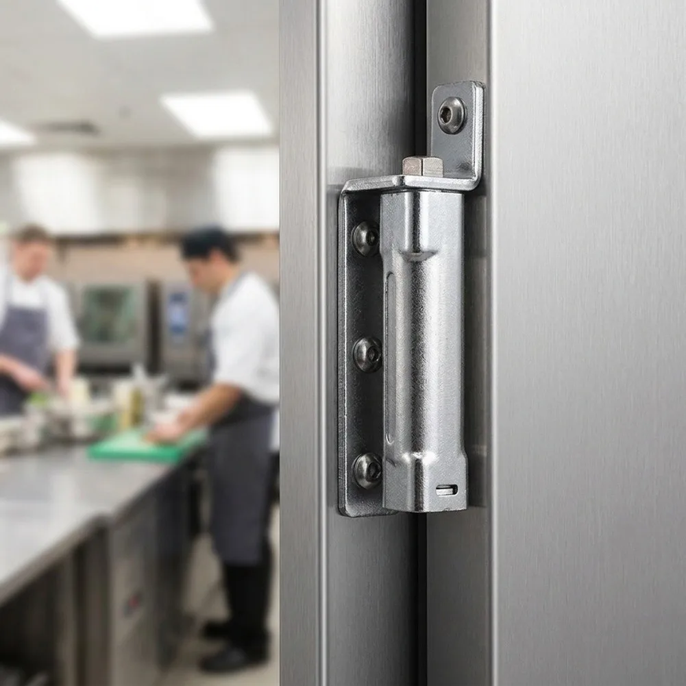Stainless Steel Door Hinge for Refrigerators with Integrated for pivot and Auto-Closing Capability for Stable Operation