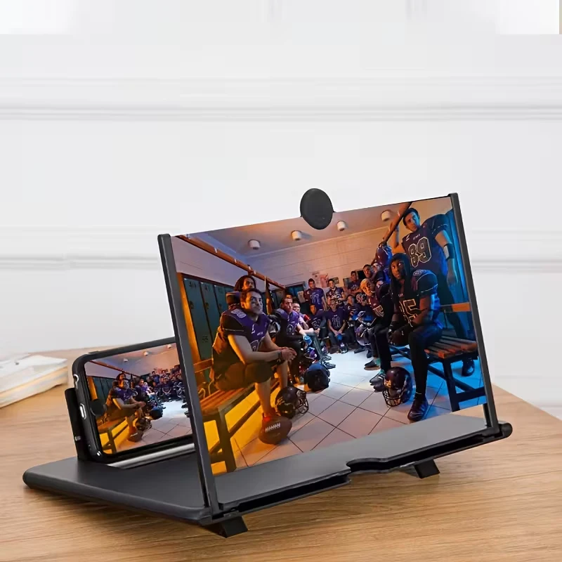 Image of 1 Stück Handy-Bildschirmlupe-Ständer – verwandeln Sie Ihr Mobiltelefon ganz einfach in ein Tablet, befreien Sie beide Hände, augenfreundliches Design