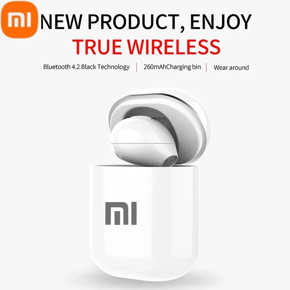 Xiaomi Invisible Wireless Open Earphone with Touch/Handsfree Bluetooth5.0 Half in-Ear Painless Single-Ear Noise Canceling Earbud