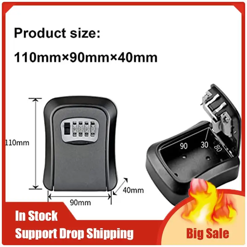 Лучшие предложения Ящик для ключей Органайзер для шкафа для ключей Настенный водонепроницаемый замок для хранения ключей с монтажным комплектом