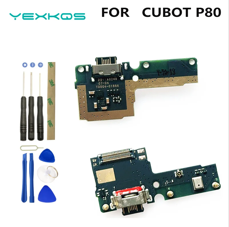 New Original Cubot P80 USB Board Base Charging Port Board With Microphone For Cubot P80  Smart Phone