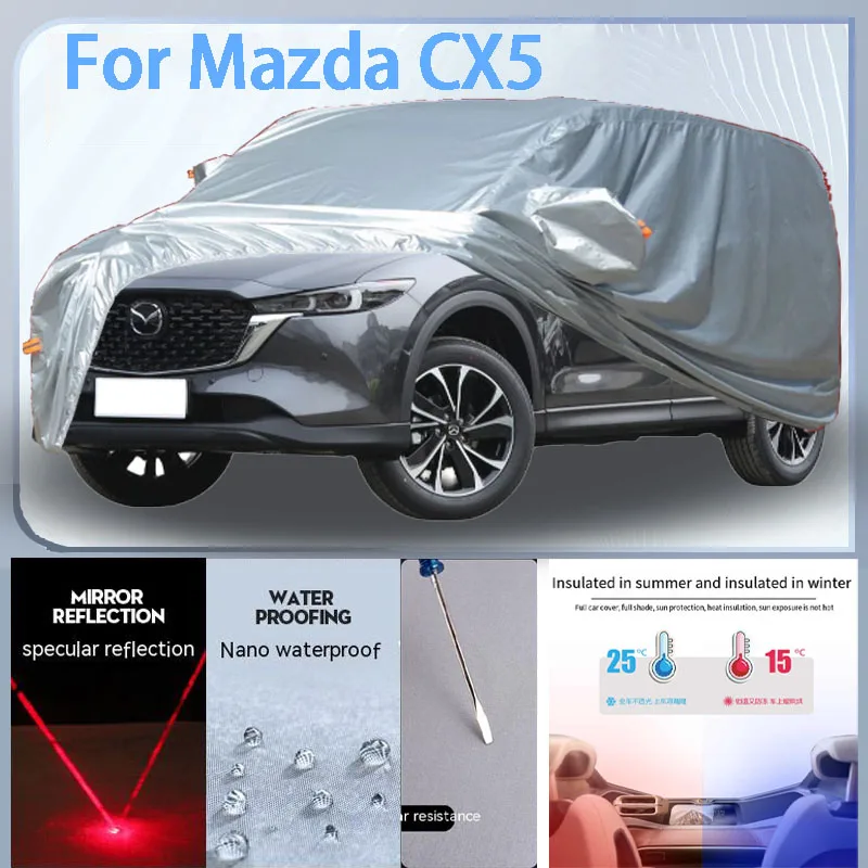 For  Mazda CX5 Full Car cover with UV protection and Winter Insulation roles,Rainproof,Snowproof Ati-frost properties.