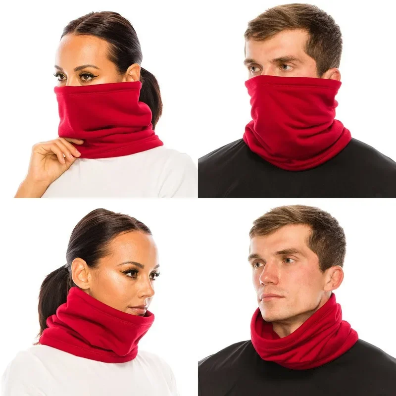 Fleece Warm Winter Windproof Neck Tube Scarf for Men Women Bandana Mask Half Face Cover Cycling Ski Sport Camping Hiking Scarf