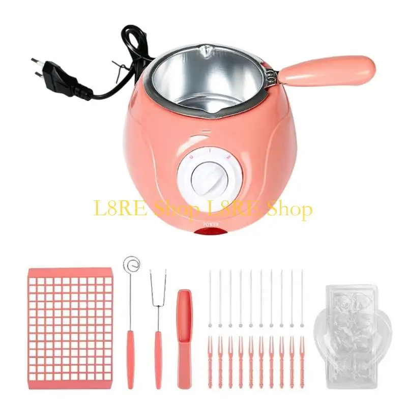 L8RE 전기 퐁듀 캔디 치즈 버터 주방 도구를위한 L8RE Electric Fondue Warmer Machine 베이킹