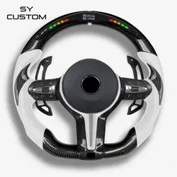 Led Carbon Fiber Steering Wheel Customized For BMW F30/F80/F82/F83/F87/F90/F10 M-SPORT/M2/3/4/5/6 CARBON FIBER STEERING WHEEL