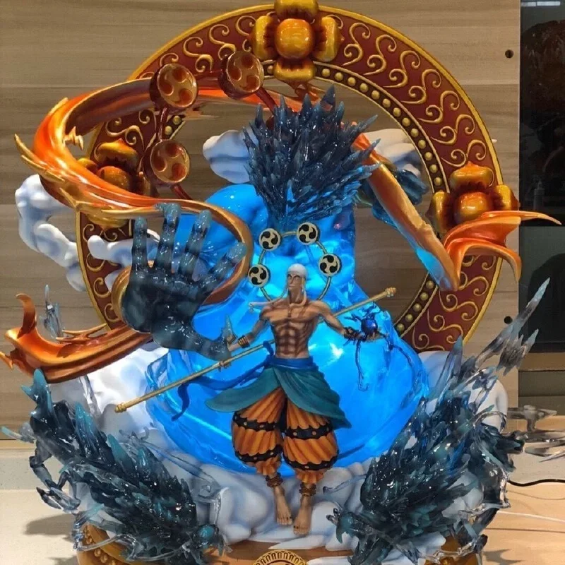 30 cm Een Stuk Anime Figurethor Enel Gk Beeldje Oversized Manga Standbeeld Action Model Speelgoed Figuur Collectible Ornamenten Kid Geschenken