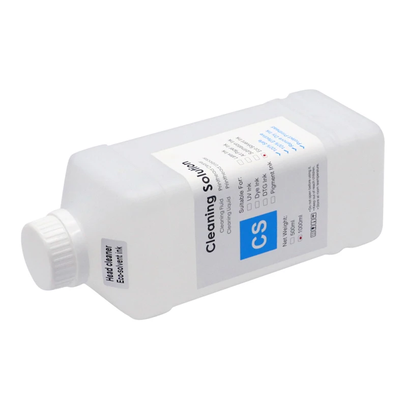 1000ML Eco-Solvent Ink Cleaning Solution For Epson/Roland/Mimaki/Mutoh 1390 L1800 DX5 DX7 TX800 XP600 5113 4720 I3200 Printhead