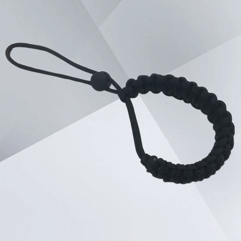 

Universal Camera Umbrella Rope Bracelet Handmade Weave Keychain Outdoor Survival Umbrella Rope (Black)