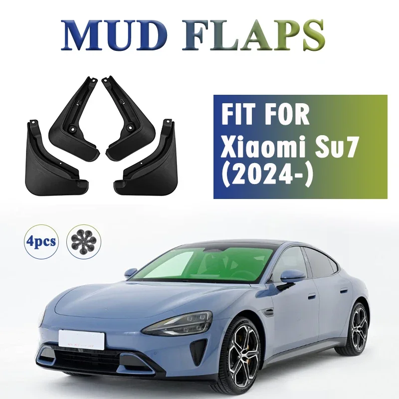 

2024 FOR Xiaomi Su7 Mud Flaps Guard Splash Mudguard Fender Mudflaps Car Accessories Front Rear 4pcs