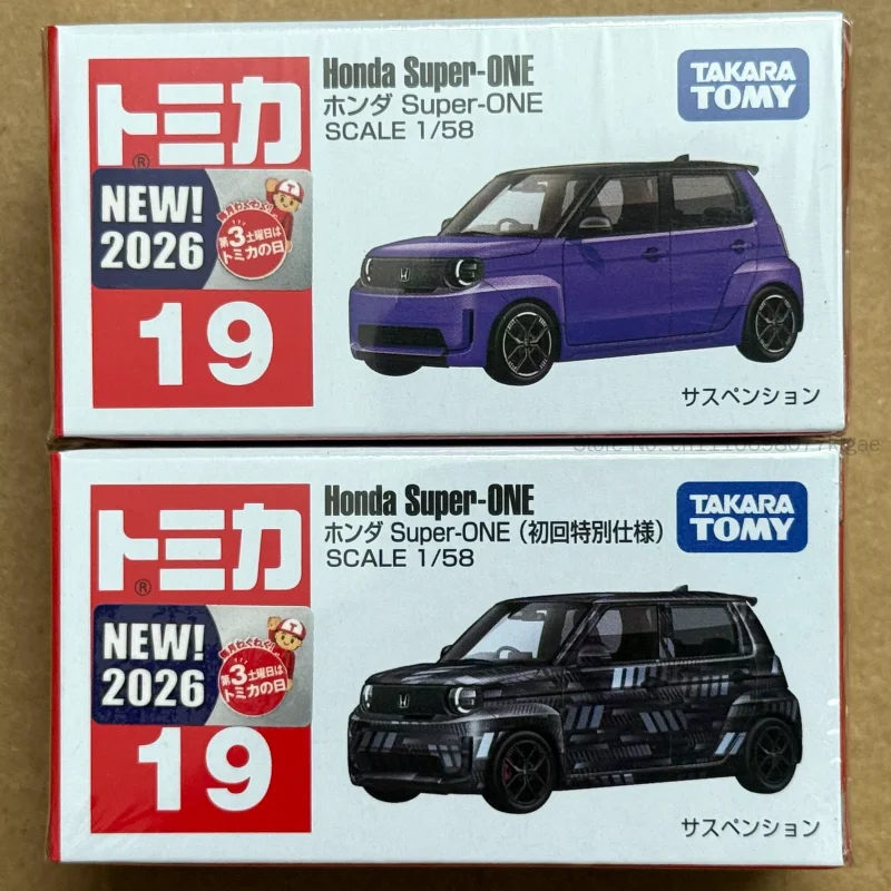 Honda Super One 2026 New TAKARA TOMY Tomica No.19 1/58 New Car Sticker Alloy Diecast Model Car Hobby Collectors Display Gift Toy