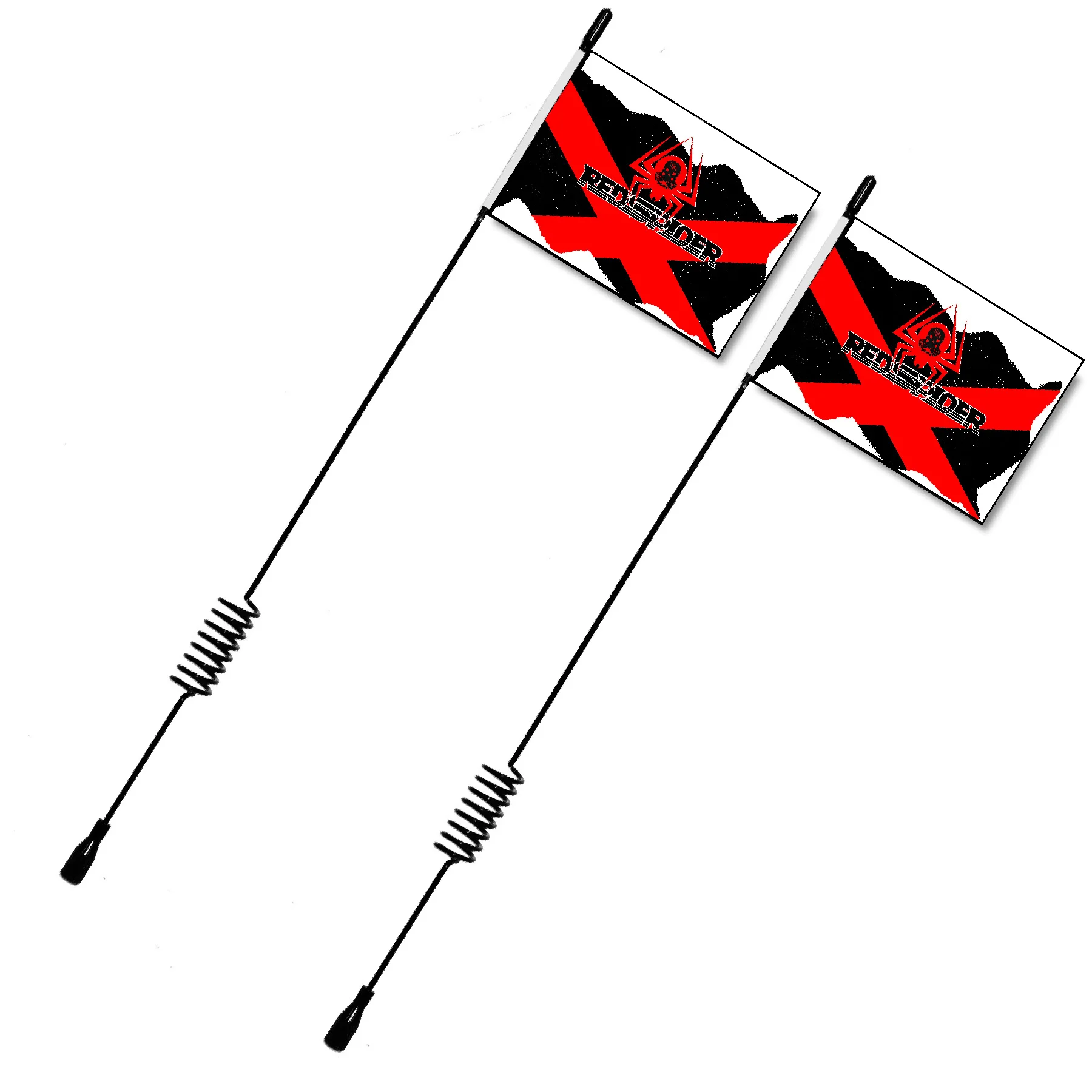 Antena de metal de 10.62 polegadas com bandeira, 2 peças, compatível com axial scx10 90046 traxxas trx4 d90 d110 tamiya cc01 1/10 rc crawler truck
