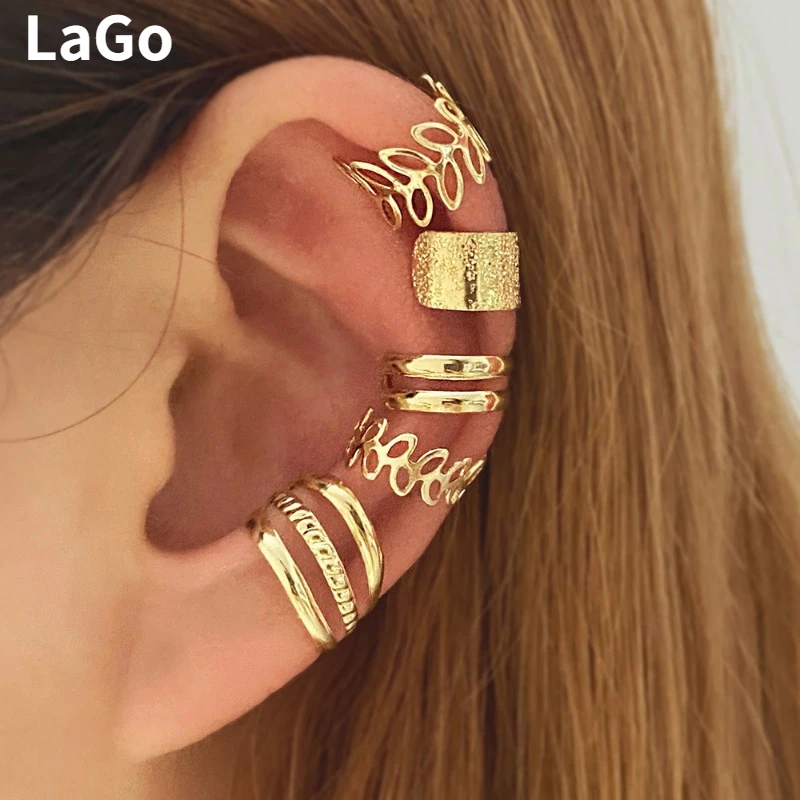 Modern Jewelry European and American Design Metal Clip Earrings For Women Party Gifts Cool Trend Accessories Hot Selling