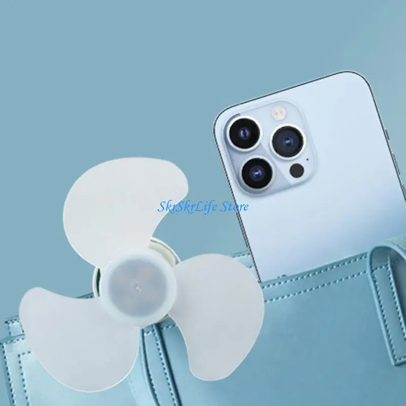 

E65E 5V 5W USB Cooling Fan 2000RPM Small Fan Adjustable Quiet Travel Fan for Phones and Laptops