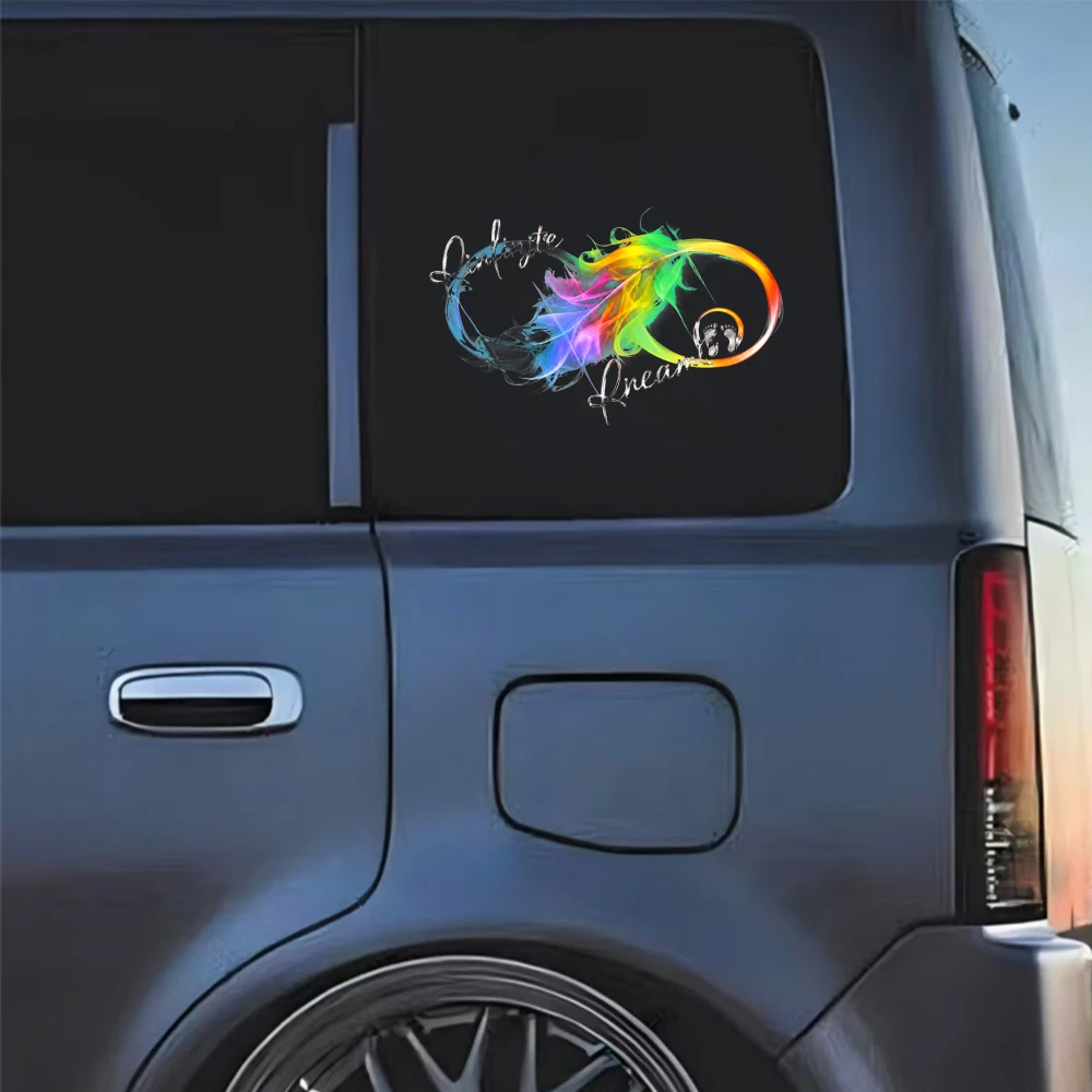 Car Stickers And Decals, Vinyl Decals, Rainbow Dragon Design Decal, Automotive Decals, Funny Bumper Stickers(1pc)