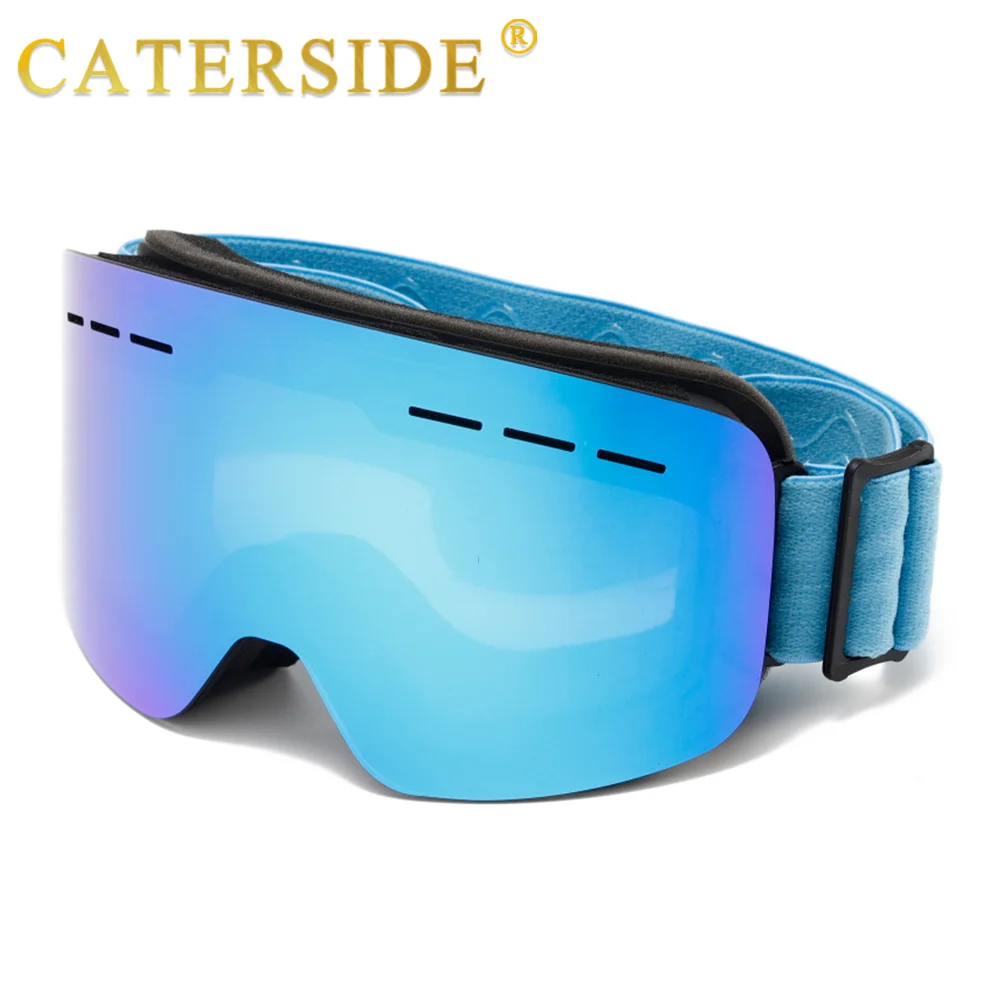 

CATERSIDE Новые мужские лыжные очки с двойным поляризационным покрытием, защита от запотевания, UV400, для активного отдыха, альпинизма, ветрозащитные, для снега