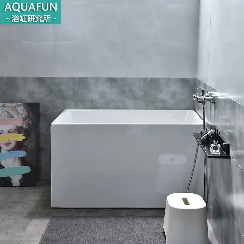 y14- - acrylic freestanding deep soak batub, japanese-style adult mini square thermostatic batub for home use