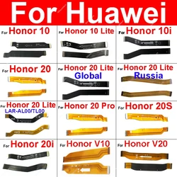 Motherboard Mainboard LCD Flex Cable For Huawei Honor 10 10X 20 Lite 20i 20Pro 20s V10 V20 Global RU Main Board Flex Cable Parts