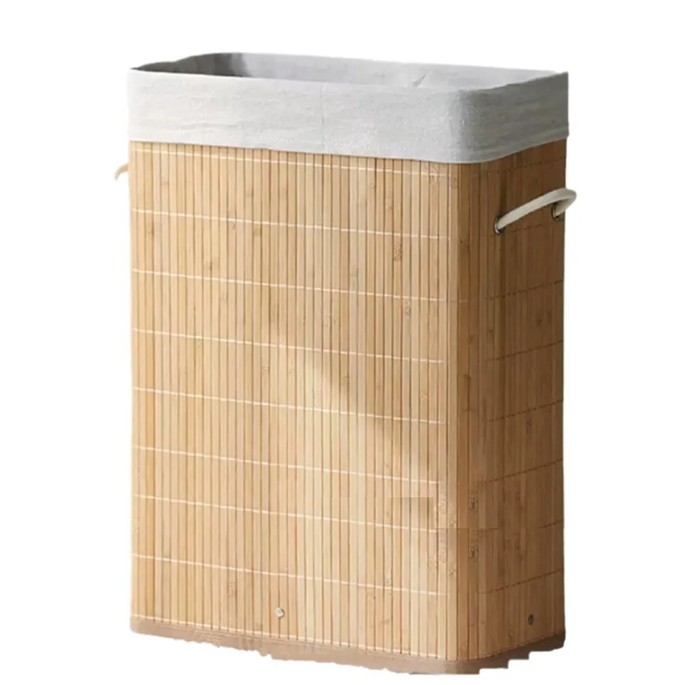 Household Crevice Storage Bucket Bamboo Woven Storage Basket  Packaging Paper, Miscellaneous Items Scroll, Yoga Mat Storage Box