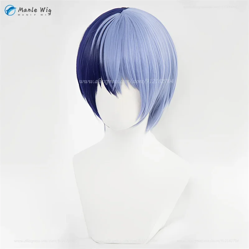 Aoyagi Toya Cosplay Wig Vivid BAD SQUAD Aoyagi Toya Wigs Blue Party Cosplay Anime Wigs   Wig Cap