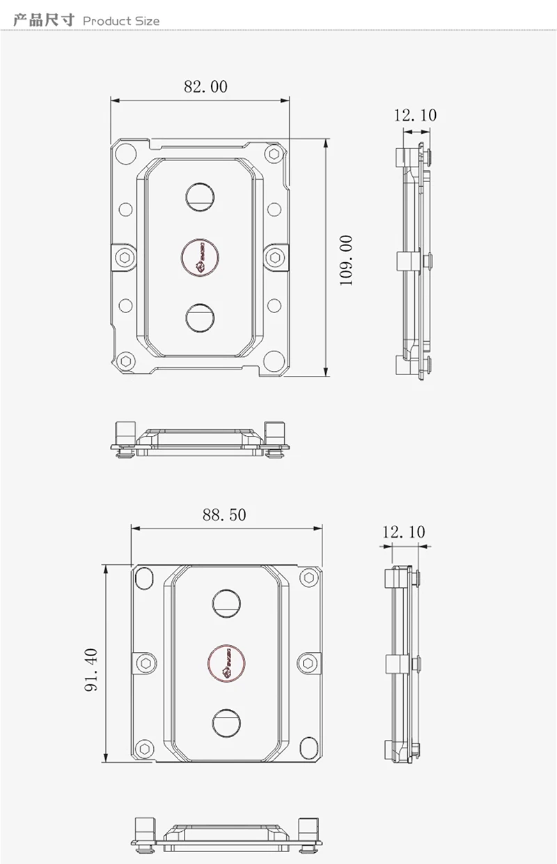 Bykski CPU-SR3647-X CPU Water Block Use for Intel LGA 3647 Socket Rectangle CPU / Copper Metal Radiator Liquid PC Cooler System - Image 6