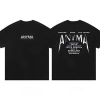 Summer Anyma Top 100 Dj Thailand S20 Ssk Vac Electric Syllables Wear Unisex Around Short Sleeve Printed Cotton T-shirt
