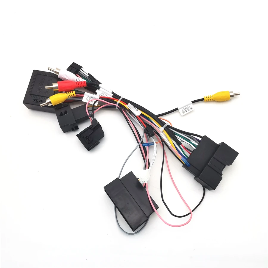 16pin Car Android Stereo Power Wiring Harness With Canbus For Ford Kuga(18-19)/Focus(12-18)/Edge(15-18)/Explorer(18+)