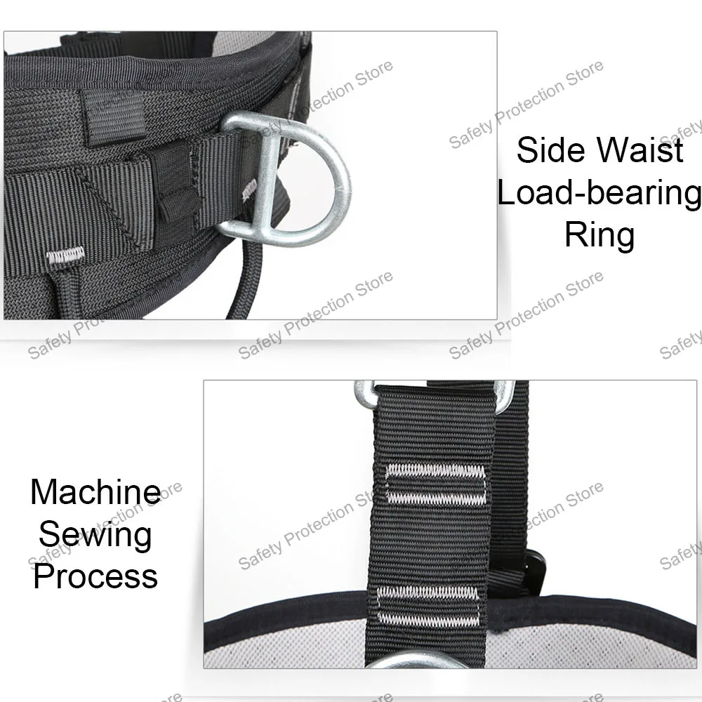 High-altitude Work Harness Full Body Five Point Safety Belt for Outdoor Rock Climbing Rescue Electrician Construction Equipment