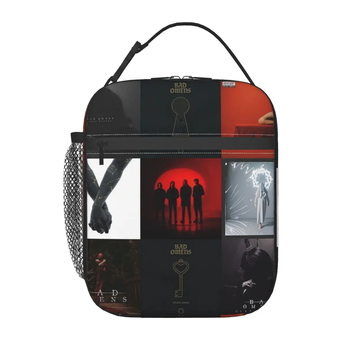 Bad Omens All Albums, Popular Singles And Members Insulated Lunch Bag for Women Kids Portable Food Boxes Thermal Lunch Box Tote