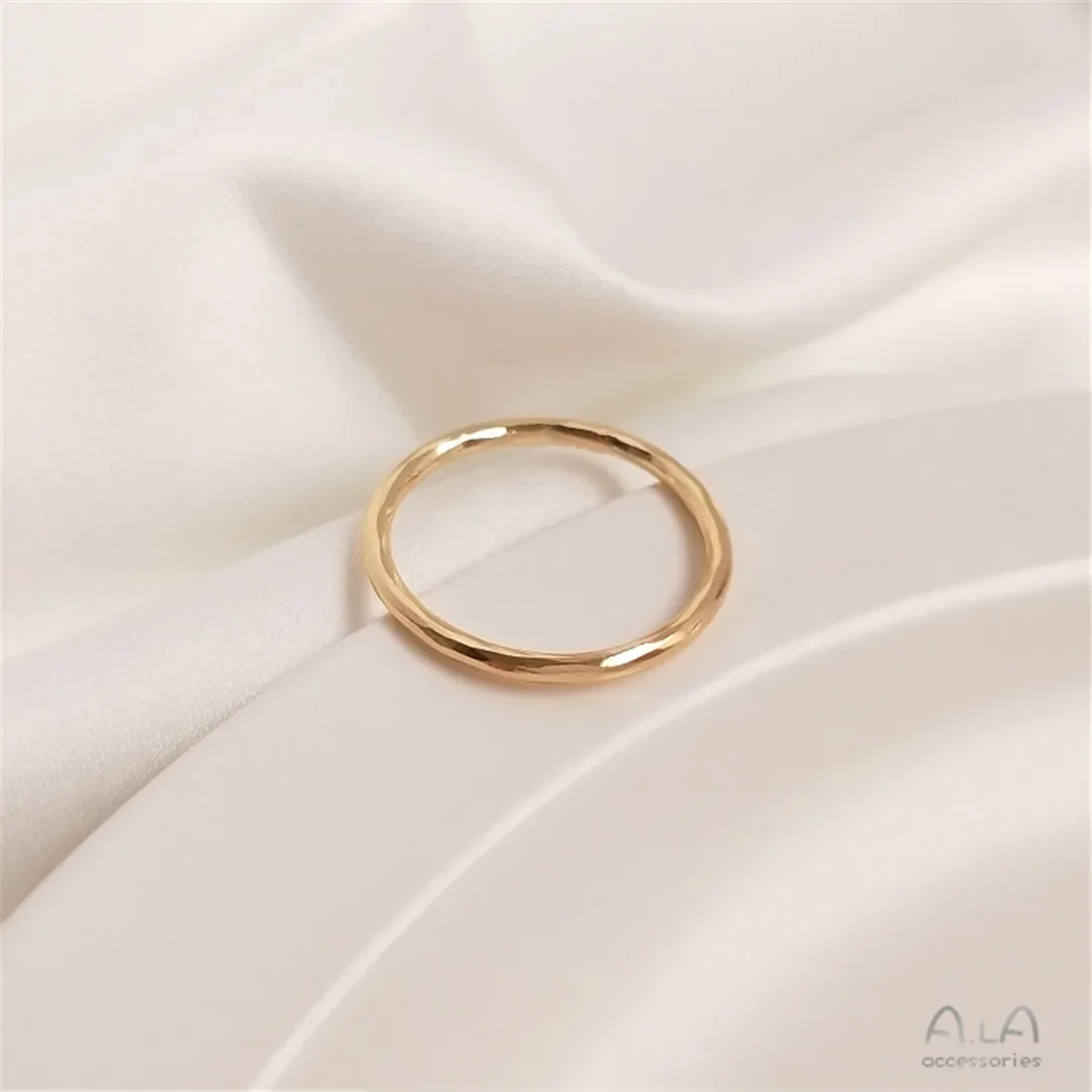 

14-каратное медное кольцо из настоящего золота с узором в виде волны, минималистское кольцо в стиле Instagram, комбинированное кольцо с хвостом, женское модное кольцо «сделай сам», B682