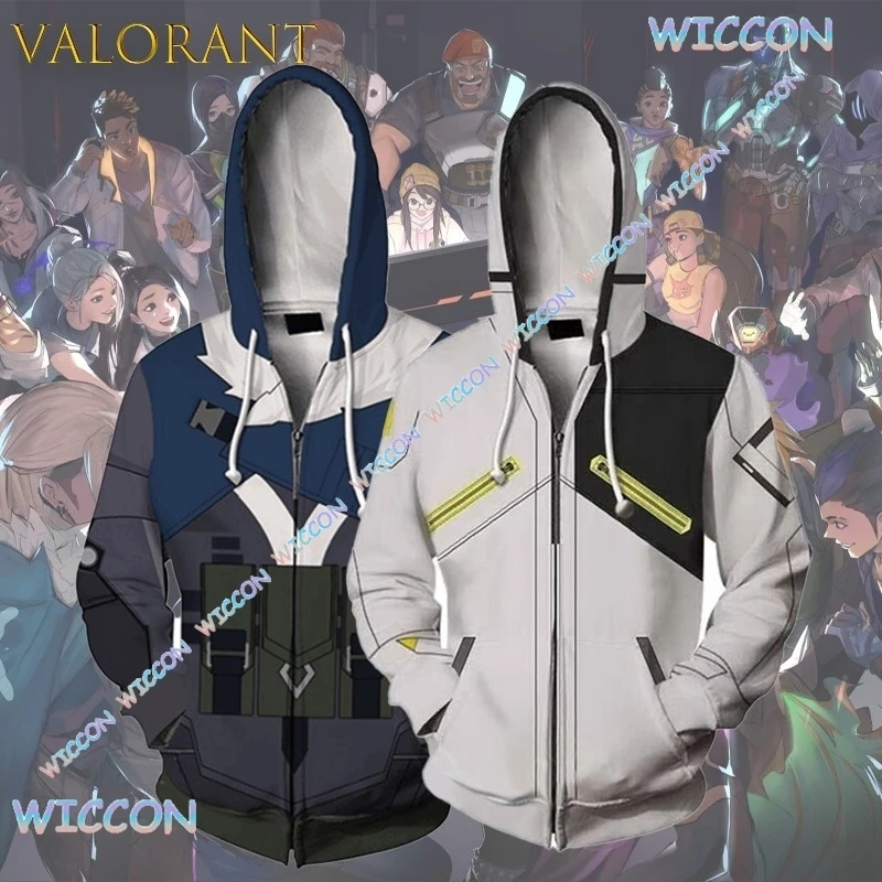 YoukooCos @ VALORANT حكيم جيت رايز يورو فينيكس لعبة هوديي 3DPrinted تأثيري المعتاد زوجين البلوز للجنسين سترة هالوين