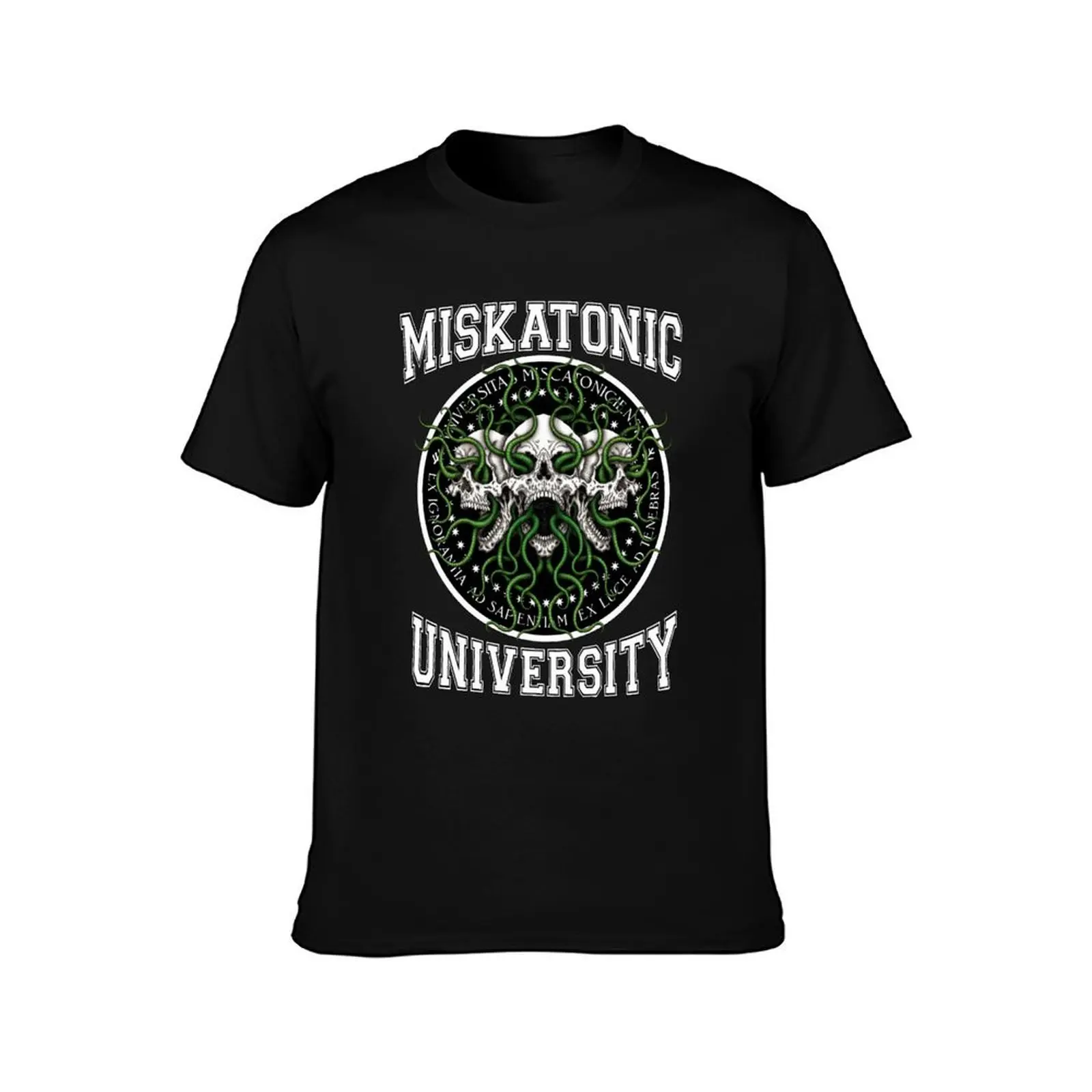 Miskatonic U - Azhmodai 2020 T-Shirt, Summer Casual Cotton Tee, Oversized Streetwear Tops, Vintage Graphic Print, 100% Cotton