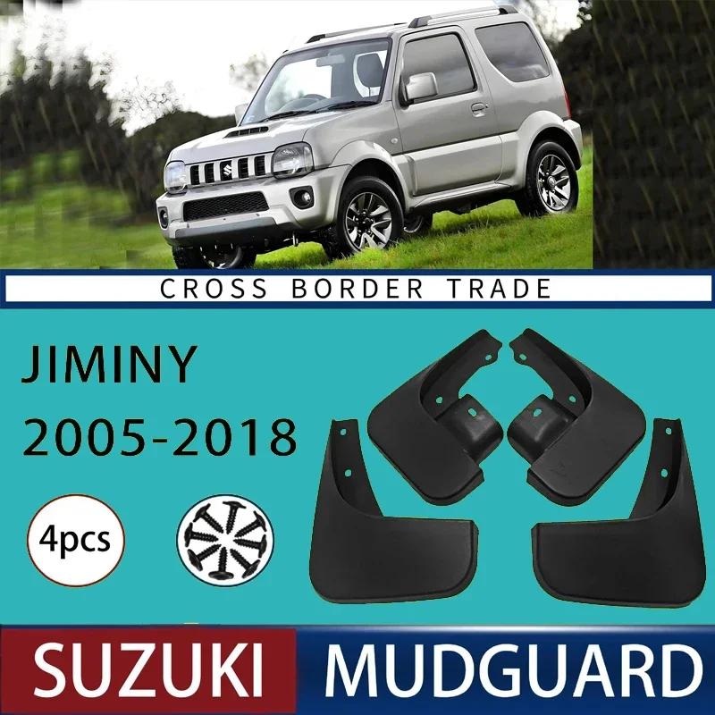 

Automotive Tire Mudguard Waterproof Splash Proof 4pcs Accessories For Suzuki Jimny 2005-2018 2006 2007 2008 2009 2010 2011 2012