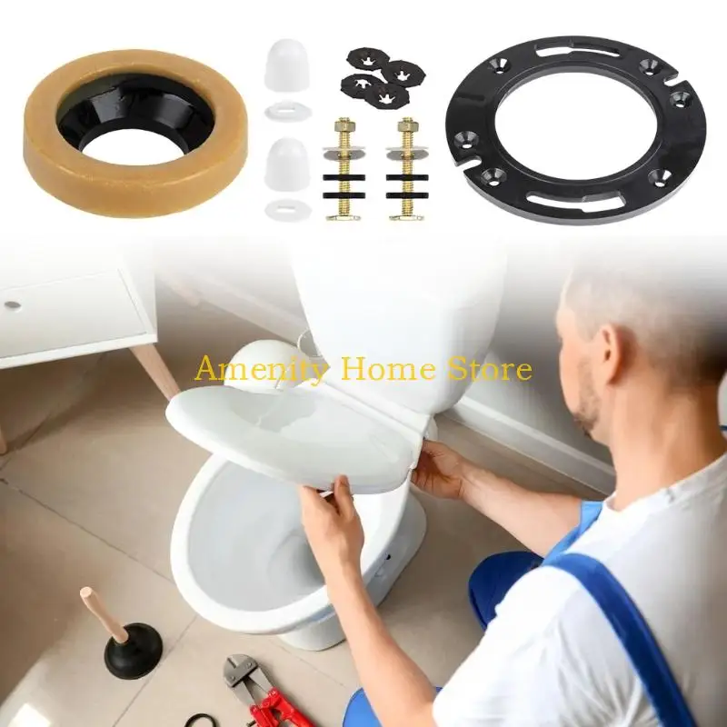F26C Professional Toilet Mounting Hardware Toilet Installation Accessories Flat Toilet Flanges Plate Accessory Simple Installs