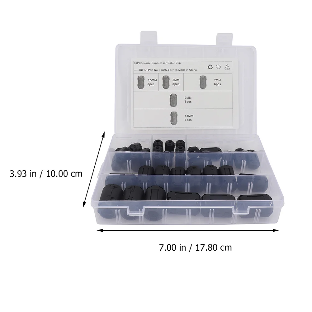 Ferrite Core Cord Ring Anti-interference Degaussing Filters Parts Tweezers Zinc