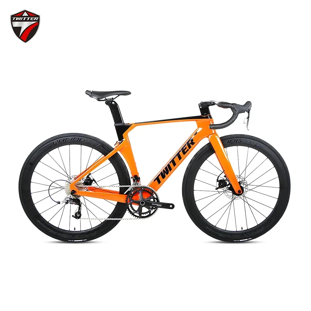 TWITTER R5pro RS-24S Fully hidden inner cable routing hydraulic disc brake car T800 carbon fiber road bike 700*25C велосипедная