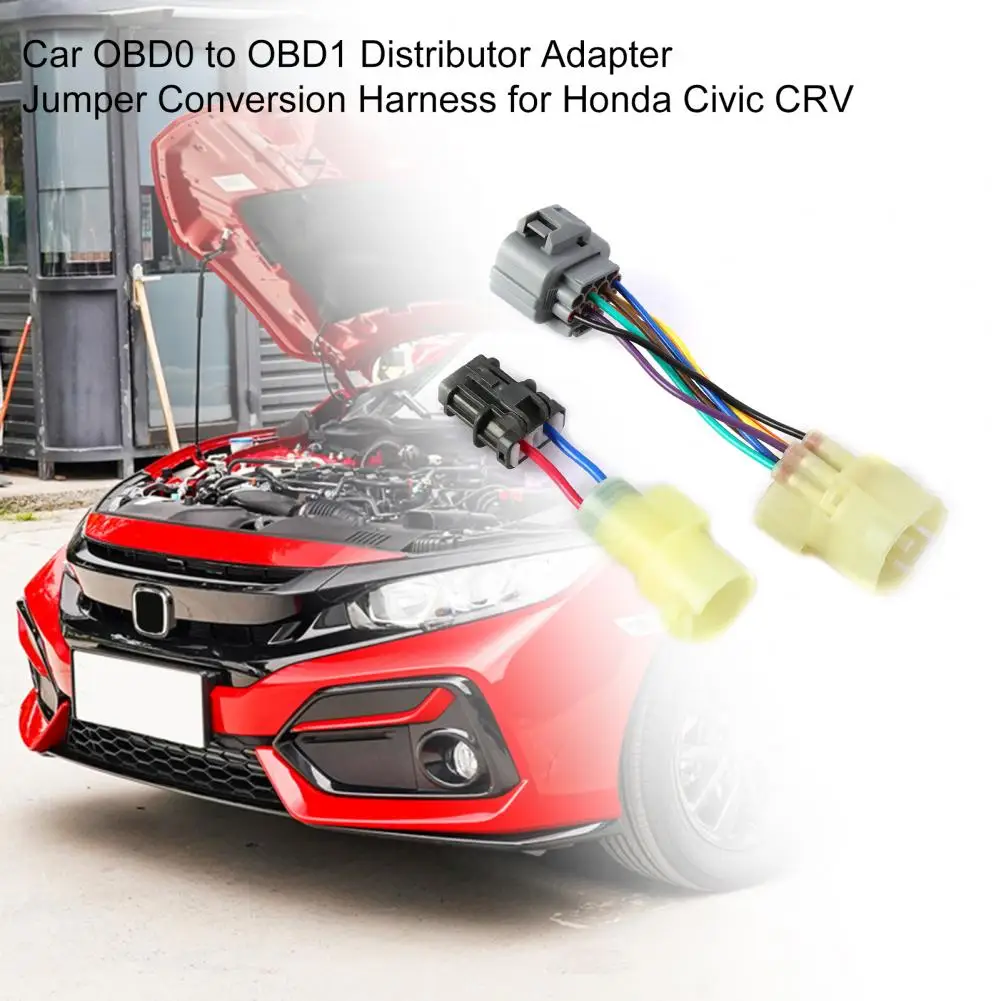 Practical Adapter Harness Durable Anti-scratch OBD0 to OBD1 Distributor Jumper Harness  Reliable Conversion Harness