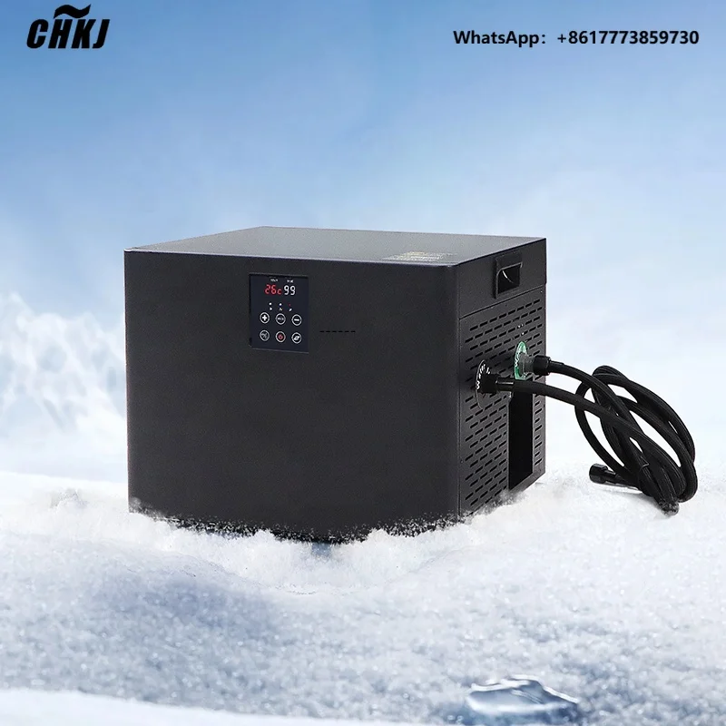 

CHKJ Smaller Water Cool Chiller Portable 220V 1/3HP Cold Plunge Chiller with Pump Filter Wi-fi Ice Bath Water Chiller for Bath