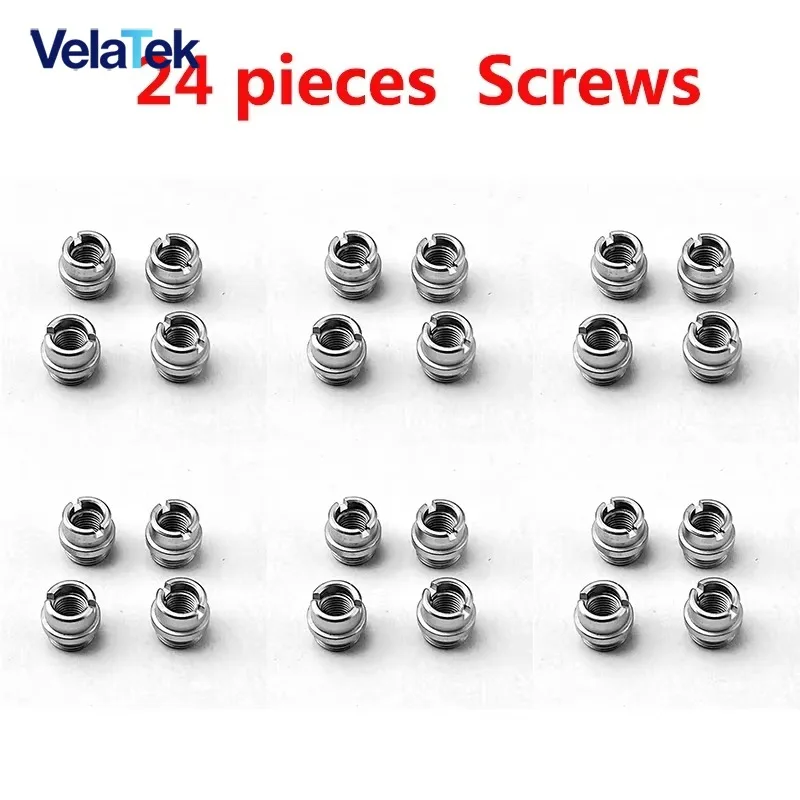 24Pcs/Lot 416 Stainless Steel Bushings Screws, CNC Machined Grips Screws for 1911