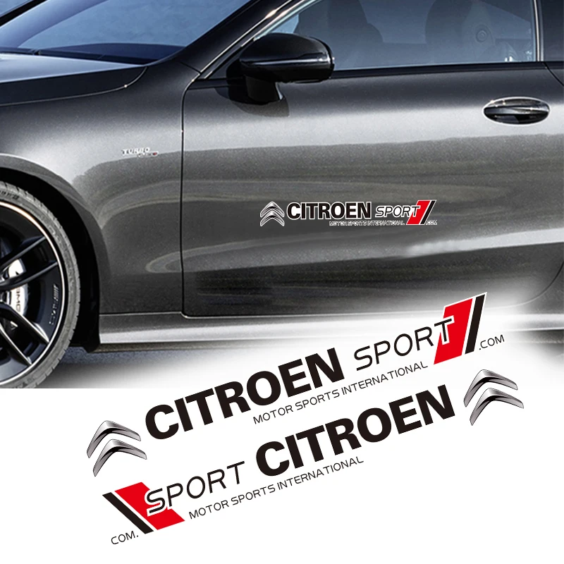 Sport Decalcomanie Porta Auto Decorazione Adesivi Accessori Per Citroen C1 DS3 C2 C3 Vts C4 Saxo C4L C5 C6 C8 Xsara C3-XR Picasso