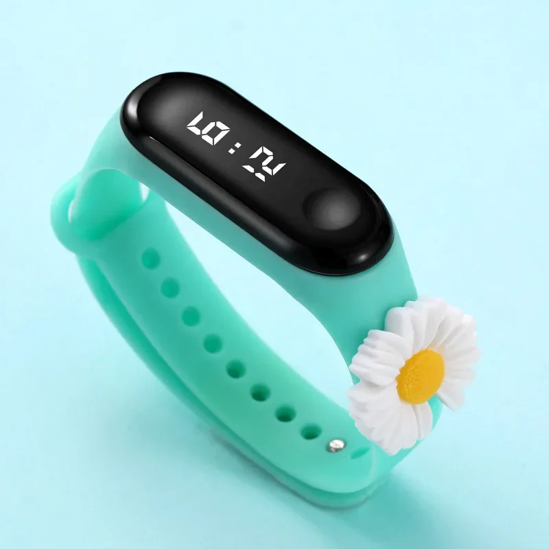 2025 Waterdicht Kinderen Horloge Jongen Meisje Cartoon Daisy Led Digitaal Polshorloge Siliconen Sport Kids Horloge Verjaardagscadeau Reloj Niño