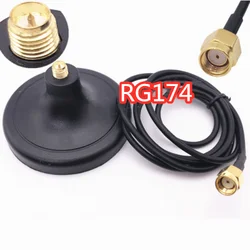 wifi antenna extension cable router network card antenna suction cup base RP-SMA connector 1-5M