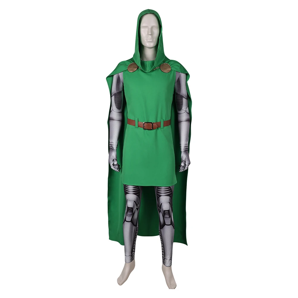 Costume de cosplay Doctor Doom pour hommes, combinaison Everak TV, déguisement d'halloween masculin, fête de carnaval, trempé